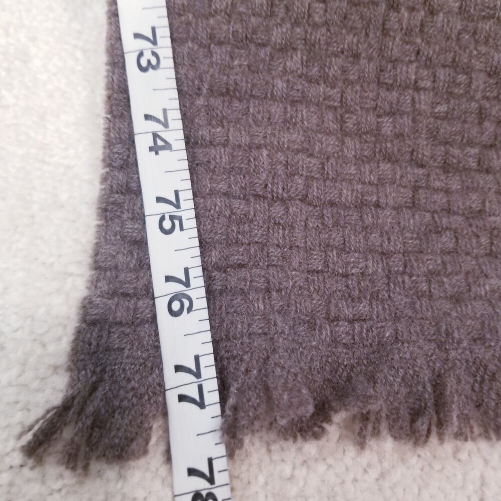 Nordstrom Brown Cashmere & Wool Knit Scarf - Picture 6 of 9